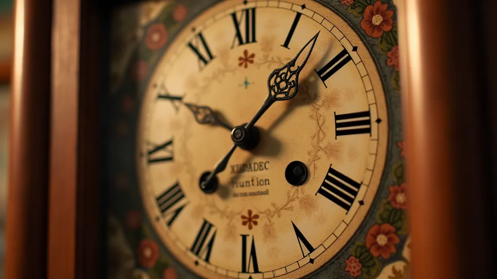 A 19th-century English longcase clock with a painted face and walnut case.