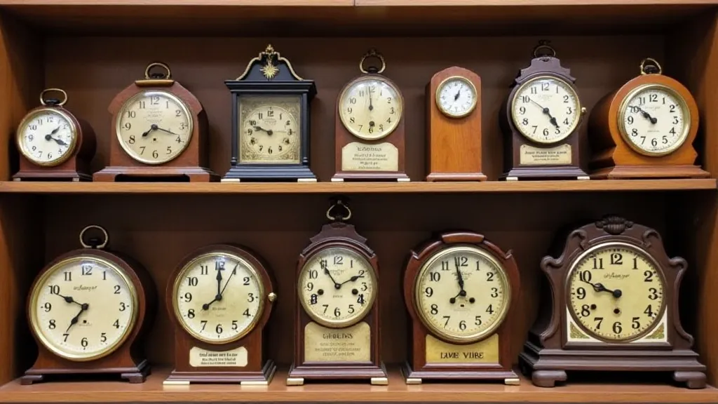 Collection of Antique Shelf Clocks