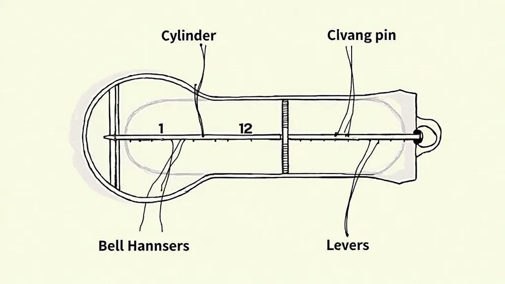 Pinned Cylinder Clock Mechanism