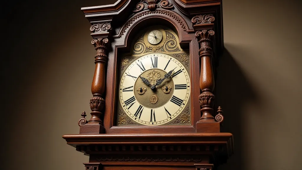 Antique grandfather clock