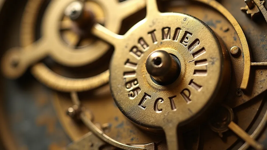 Maker's mark on a clock movement