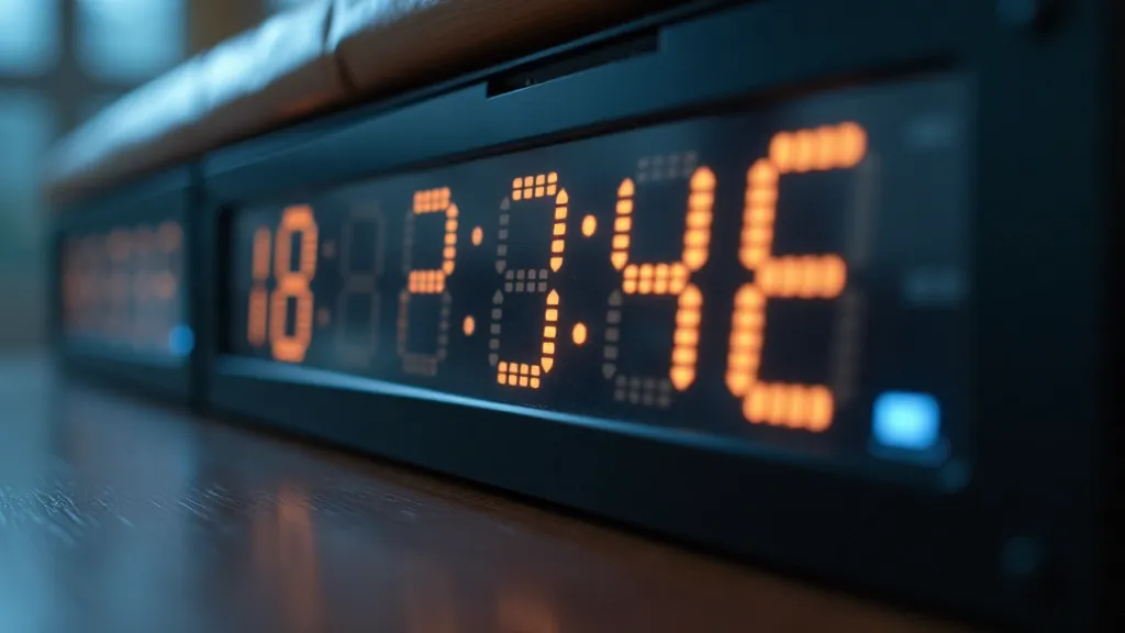 Quartz clock display