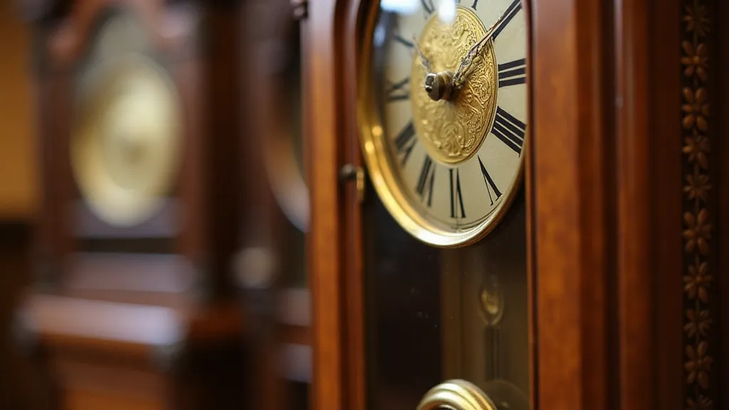 Restored longcase clock