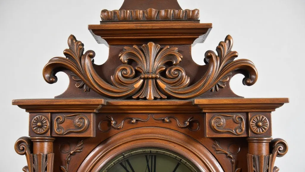 Elaborate Rococo mantel clock