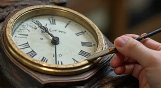 Repairing Antique Clock Faces: A Delicate Process
